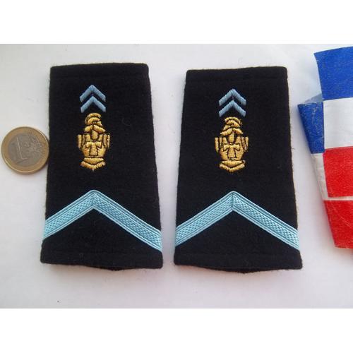 Lot Fourreaux Épaulettes Militaire 1 Ère Classe Transmissions Pdl