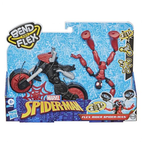 Spiderman Marvel Bend And Flex, Flex Rider Spider-Man Et Moto 2 En 1