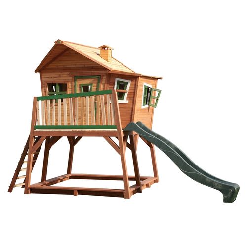 Crooked Maison Max Marron/Vert - Toboggan Vert