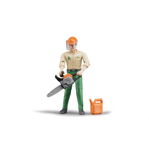 Bruder Figurine Bûcheron Avec Accessoires Forestiers