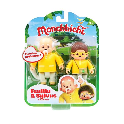 Ouaps Monchhichi - 2 Figurines : Feuillu & Sylvus