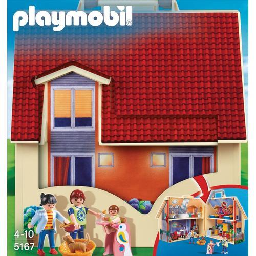 PLAYMOBIL 5167 - Dollhouse - Maison transportable pas cher 