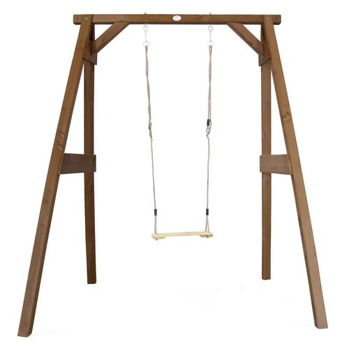 Axi Portique Balançoire En Bois Simple Marron