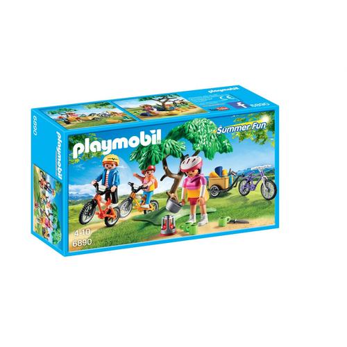 Playmobil 6890 - Cyclistes Avec Vélos Et Remorque