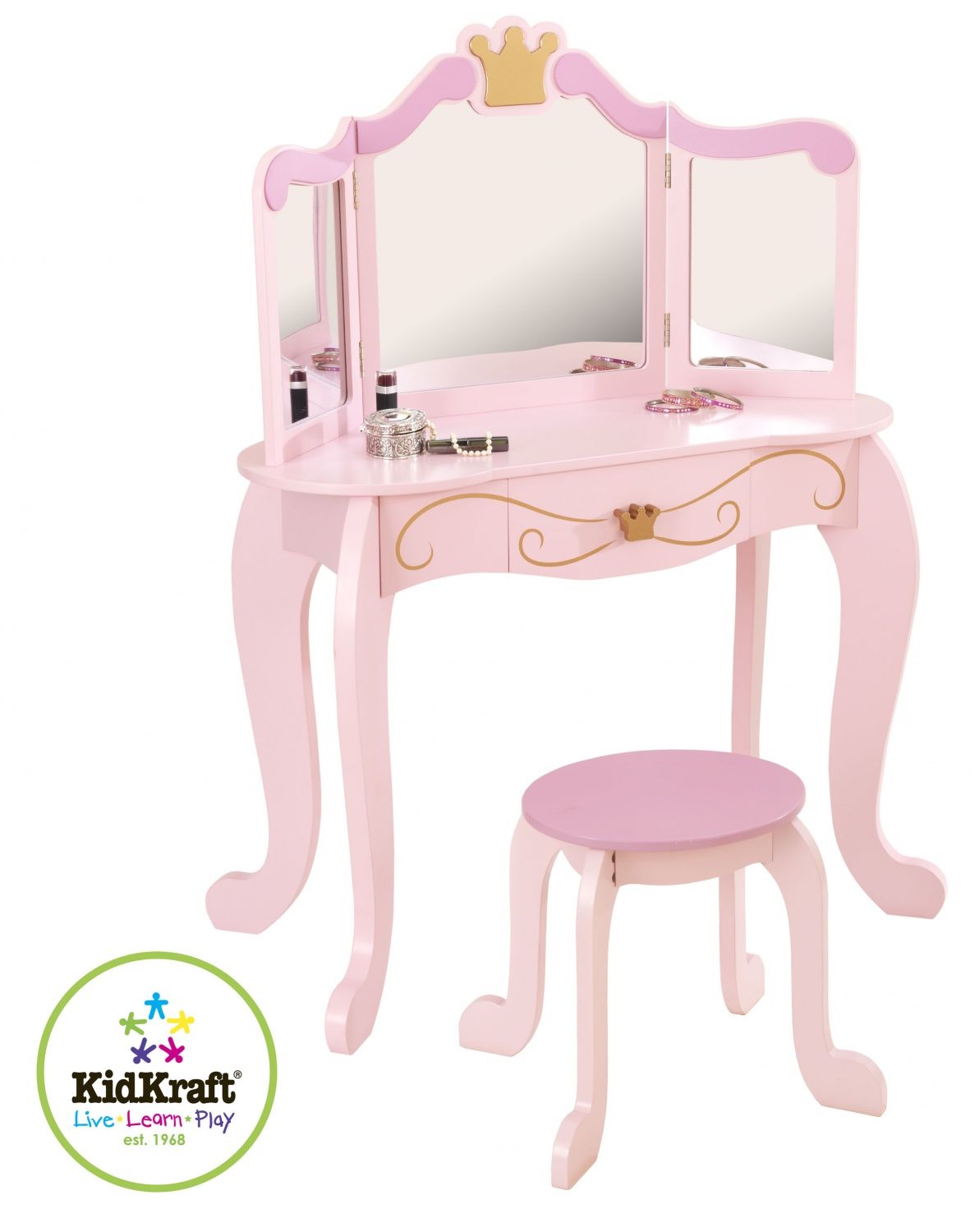 Kidkraft Coiffeuse Et Tabouret Princesse