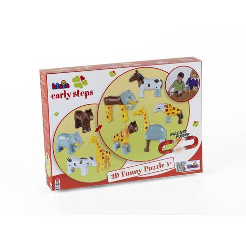 Early Steps Funny Puzzle - 4 Animaux Magnétiques