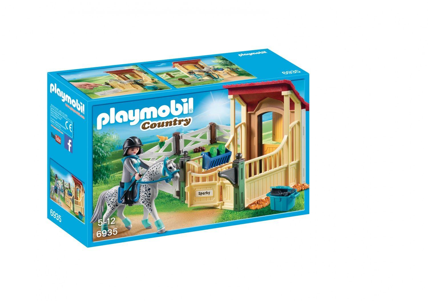 PLAYMOBIL 6935 Country - Box Avec Cavalière Et Cheval Appaloosa