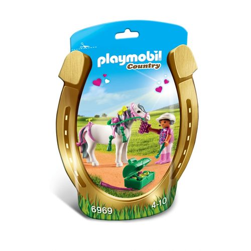 Playmobil 6969 - Poney À Décorer "Cur