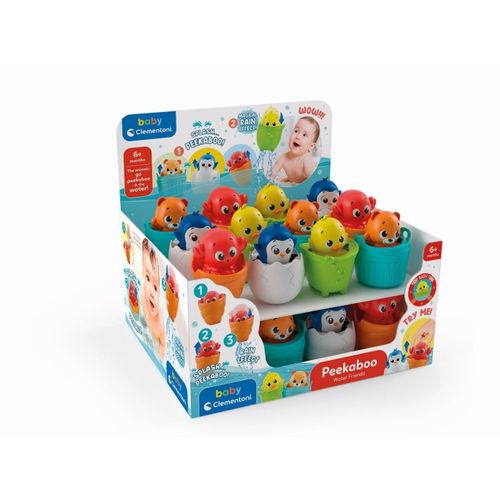 Baby Clementoni Display Animaux De Bain - Peekaboo