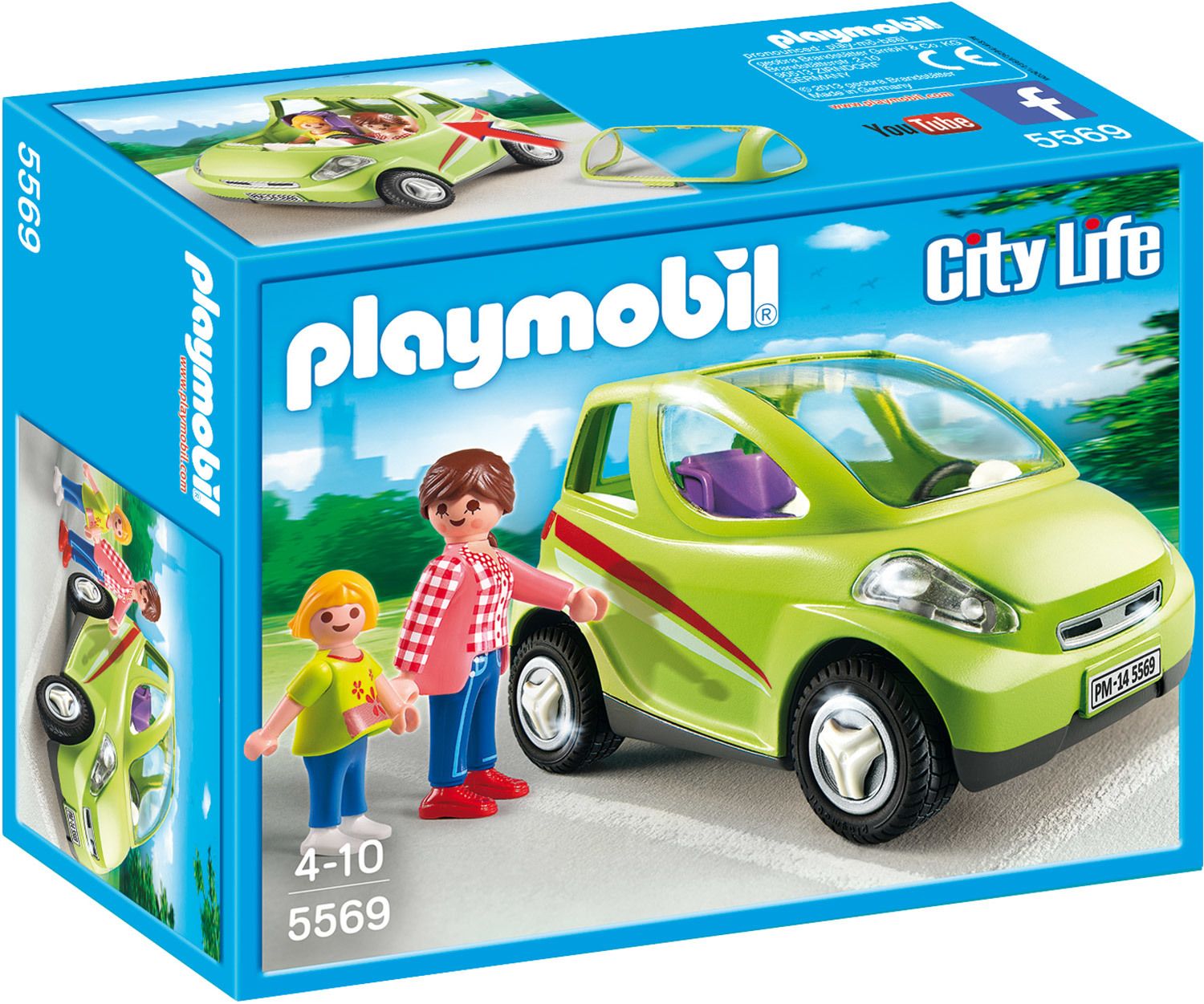 Playmobil City Life 5569 - Voiture De Ville Avec Maman Et Enfant