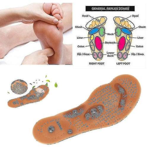 2 Paires De Semelle Intérieure De Magnétothérapie Pour Stimuler Les Points De Pression