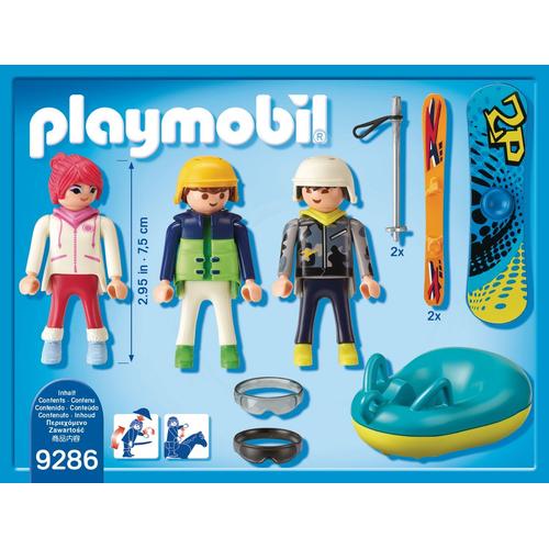 Playmobil Family Fun 9286 pas cher, Vacanciers aux sports d'hiver