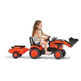 Tractopelle enfant kubota avec excavatrice + remorque - Conforama