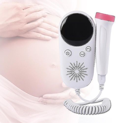 Imperméable À L¿Eau Mini Portable Rechargeable Bébé Portable Doppler Moniteur De Fréquence Cardiaque F?tale Pour Les Soins À Domicile