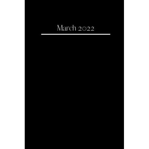 Monthly Work Notepad / Journal - Sleek Black - March 2022 - Keep Track Of Your Meeting Notes Each Month In This Classic, Professional Looking Work Notepad / Journal