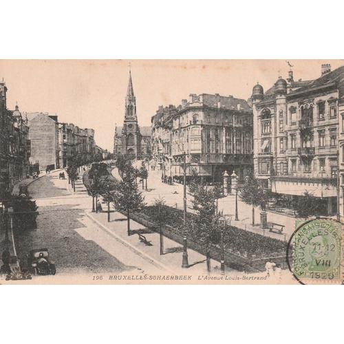 Bruxelles . Schaerbeek. Avenue Louis Bertrand . Belgique . 1920