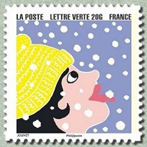 Bonne Année ! 2015 Timbre N°4 Timbre Oblitéré
