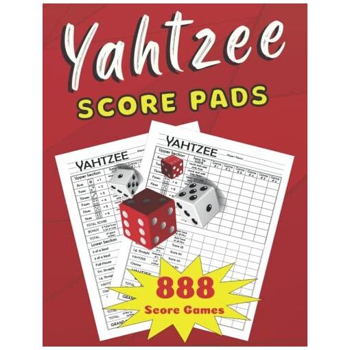 Yahtzee Score Pads: Yahtzee Game Score Pad | Yahtzee Score Book ...