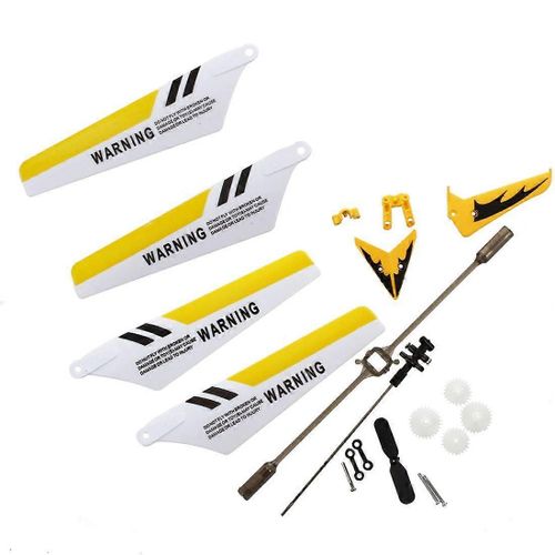Kit De Remplacement Syma Pour Hélicoptère Rc Syma S107 / S107g, Pales, Boucle De Connexion, Arbre Intérieur - Jaune
