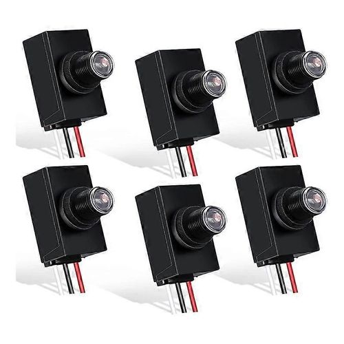 6 Packs Du Crépuscule À L¿Aube Capteur Pour L¿Éclairage Extérieur 120-277v Interrupteur Photoélectrique Cellule Photoélectrique Lumière Sens