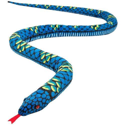 Peluche Serpent Géant Réaliste En Peluche Animal Yeux Rouges Jouets Cadeaux Pour Garçons Et Filles 110 Pouces