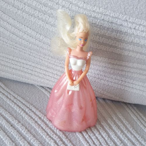 Barbie Robe De Soirée Rose Mcdonalds , Collection Macdo, Année 1990 Vintage, En Très Bon État