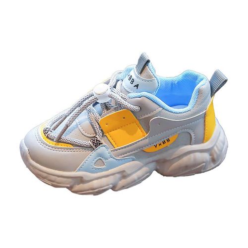 Filles Chaussuresté Nouvel An Chaussures Pour Enfants Printemps Et Automne Mode Marque A La Mode Chaussures De Sport Garçons Chaussures Décontractées-25-bleu