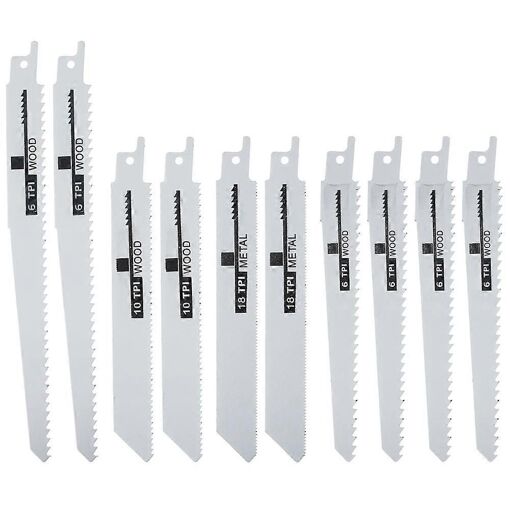 10 Pcs Scie À Main Multi Lame De Scie À Mouvement Alternatif Lames ...
