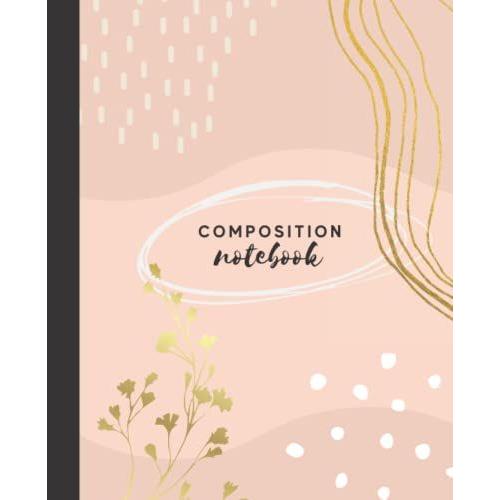 Composition Notebook Pastel Color: Composition Notebook College Ruled Boho Aesthetic | Lined Paper | 200 Pages | Nature Lovers Notebook | 7.5 X 9.25 ... Notebook For School | Boho Style Journal