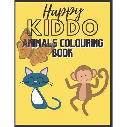 Best Animals Coloring Book - Happy Kiddo Animals Coloring For Kids Age 2 To 5