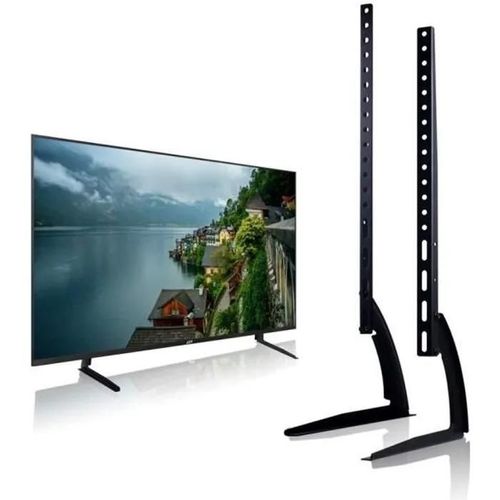 Support Télévision Sur Meuble Tv ,Pieds avec Hauteur Adjustable pour LCD Let TV Plate de 39 a 65 pouce NV100