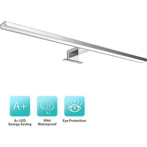 Applique Murale Led Tempsa 800lm 60cm Pour Miroir De Salle De Bain - Étanche Ip44