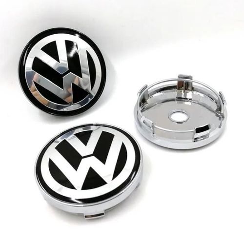 4pcs X 60mm Roues Modifiées Vw Logo Jante Cache Moyeu Centre De Roue Piqûres Emblème Pour Volkswagen