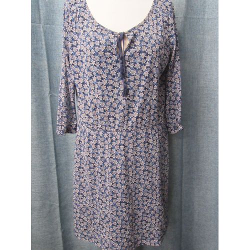 Esprit Robe Mi Longue Imprimé Floral T Xl Taillant 42