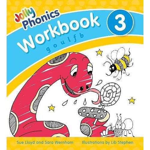 Jolly Phonics Workbook 3: In Precursive Letters (British English Edition)