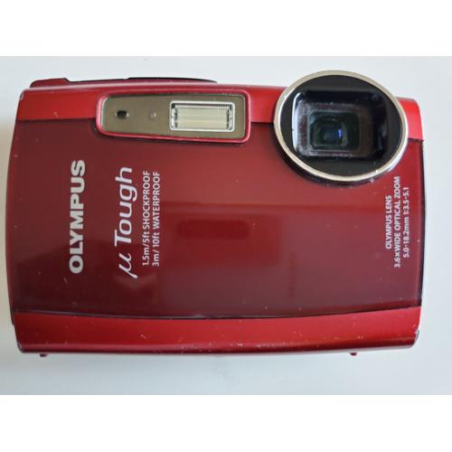 Appareil photo Compact Olympus µ[MJU:] TOUGH-3000 Rouge Appareil photo numérique - compact - 12.0 MP - 3.6x zoom optique - flash 1 Go - sous-marin jusqu'à 3 m - rouge oxyde