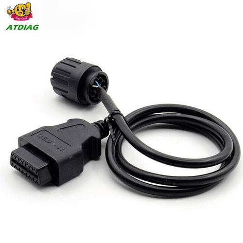 Câble De Icom-D D'adaptateur De Pin Pour Bmw 10pin À 16pin Obd2,Connecteur Diagnostique De Motos Obd 2 Câble D'extension #A