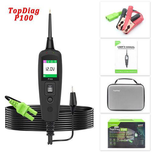 Topdiag-Testeur De Circuit Électrique P100 Pro Power Scan Obd2,12v,24v,Testeur De Batterie De Camion De Voiture,Outils De Diagnostic Automatique - Type P100