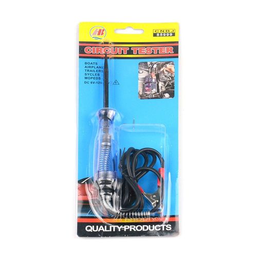 Testeur de tension de voiture 6V-24V cc,fusibles et prise de lumière,stylo de Test de Circuit Transparent pour moto de voiture et petits moteurs - Type Ciruit Terster