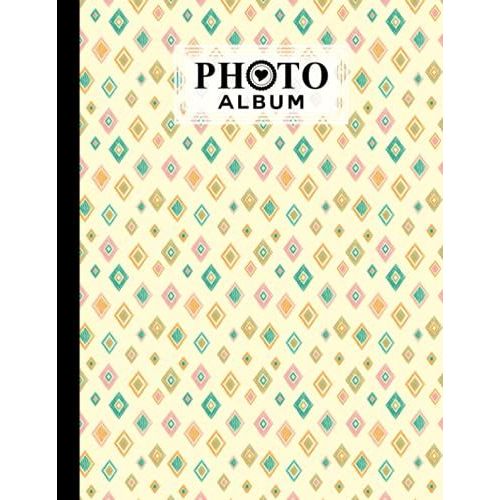 Photo Album: Album, Large Photo Albums With Writing Space Memo, Extra Large Capacity Picture Album, Family, Baby, Wedding, Travel Photo Book, 120 Pages | Rhombus Cover By Lieselotte Vetter