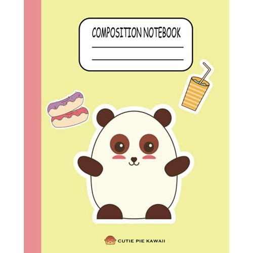 Cute Kawaii Panda Composition Notebook: Cottagecore Composition Notebook For Back To School In The Japanese Aesthetic (Kawaii Friends Are At It Again! Collect Them All)