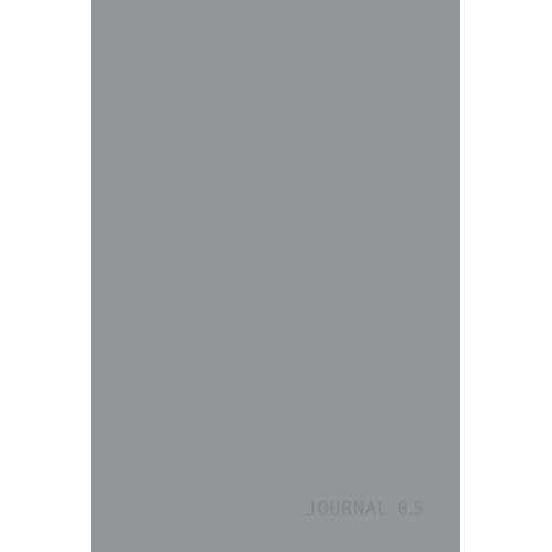Journal 0.5: Minimalist Hardback Journal / Notebook - Middle Grey (The Greyscale Series)