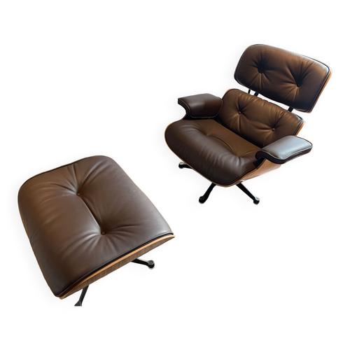 Lounge Chair De Charles Eames 1980 Marron