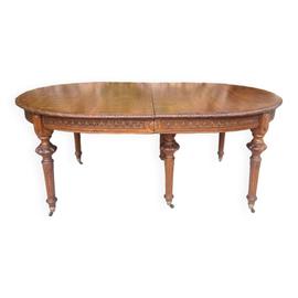 Table Ovale En Chne Massif De Style Napolon Iii Bois