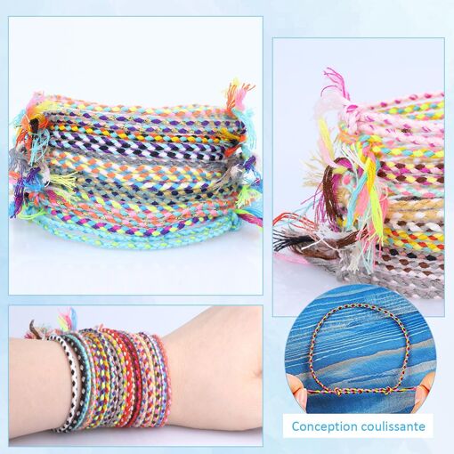 Bracelet D'Amitié Enfant - Cordon Bleu à Licorne - Longueur Ajustable - Neuf Avec Étiquettes