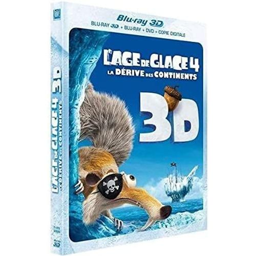 L'age De Glace 4 : La Dérive Des Continents - Combo Blu-Ray 3d + Blu-Ray + Dvd + Copie Digitale - Steve Martino [Fr]