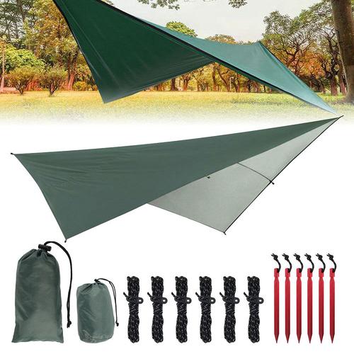 Tente de Camping en plein air,abri pare-soleil,bâche de protection  solaire,auvent d'urgence,toile de protection contre la pluie - Type  1set-3*3 M