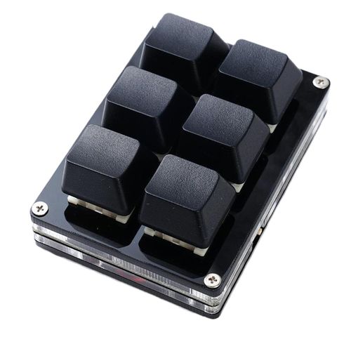 Clavier de jeu mécanique,USB,programmation,Macro,interrupteur rouge,pour 9/16/24/2 touches,copie de touches - Type 6 KEYS