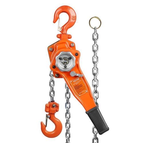 Palan à Levier - VEVOR - G80 0,75T 2,8m Capacité Levage - Palan à Chaîne à Cliquet Manuel