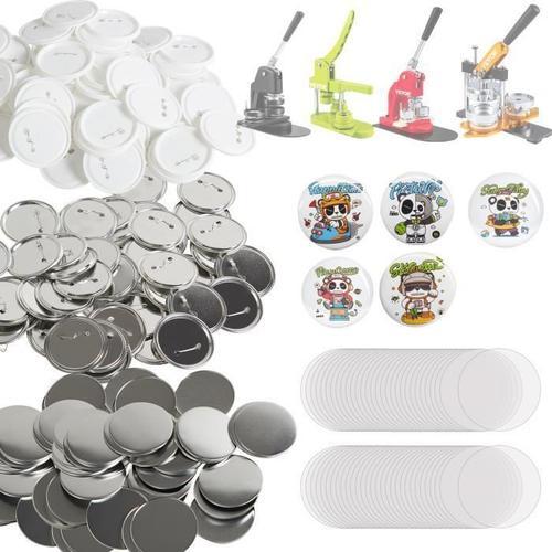 200 Pcs 75 Mm Badge Diy - Vevor Badge Personnalisé Consommables - Pour Machine À Badges À Épingles